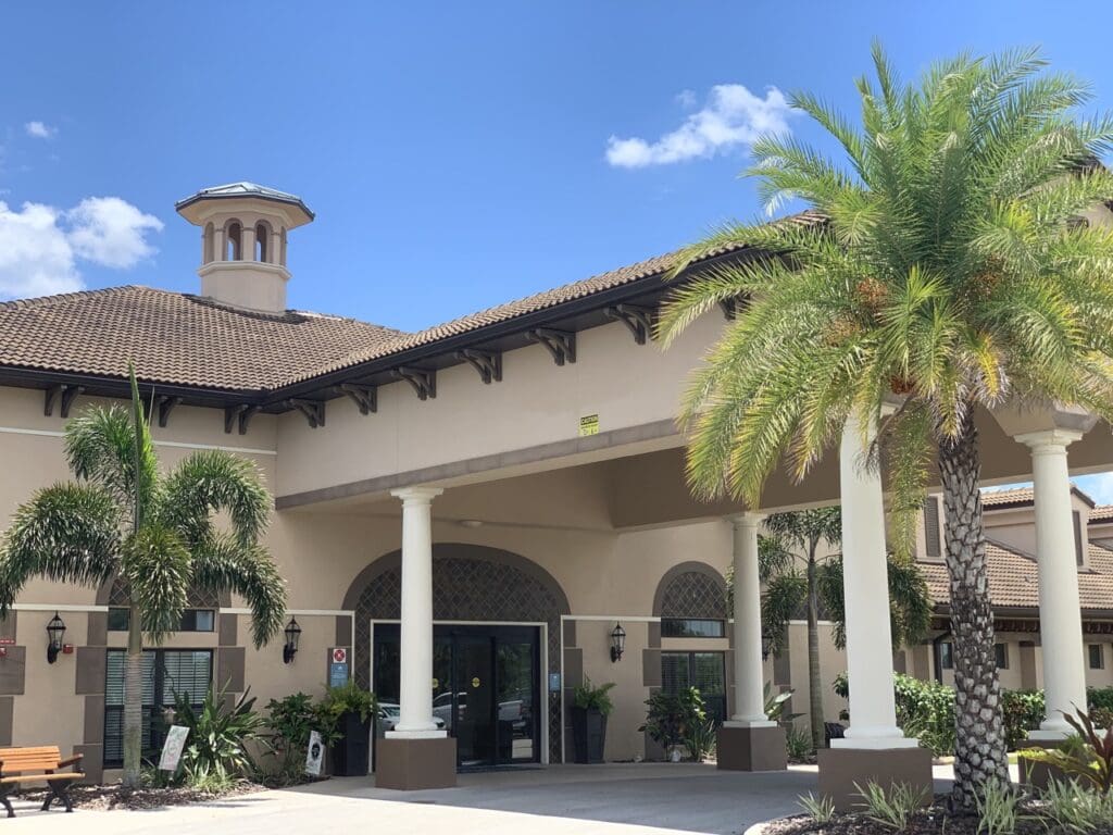Exterior image of Palm Bay Memory Care, a community offering senior living near Melbourne.